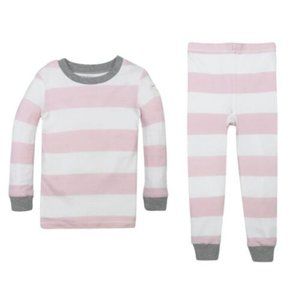 Burt's Bees Baby Girls Organic Cotton 2Pc Long Sleeve 2 Piece Pajama Set 2T